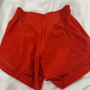 Lululemon Red Shorts